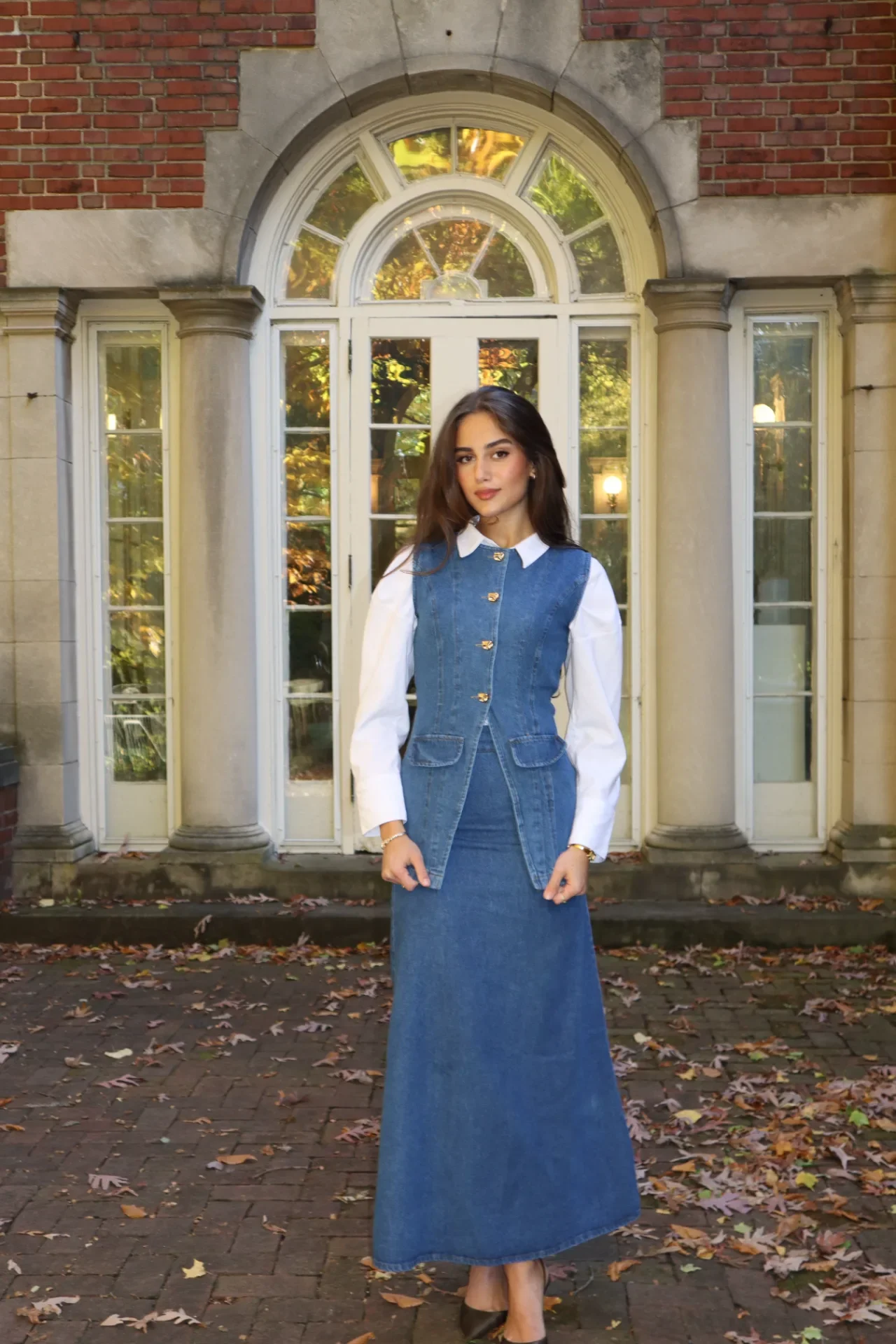 Oran Denim Skirt Set - View 2