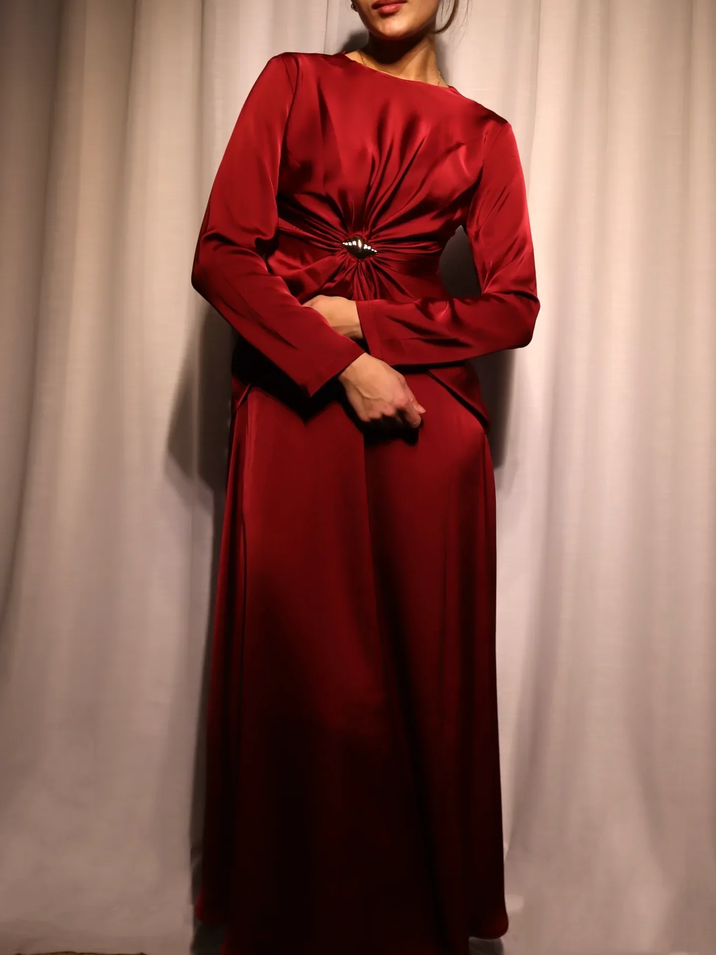 Sana'a Satin Maxi - View 2