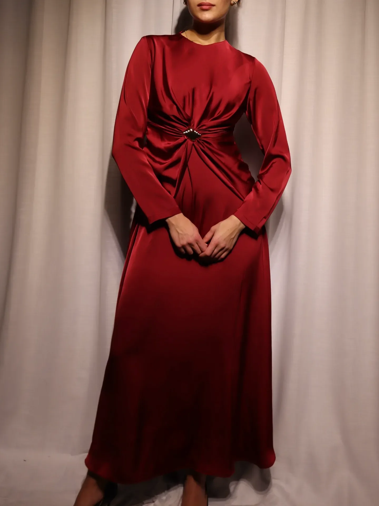 Sana'a Satin Maxi - View 1