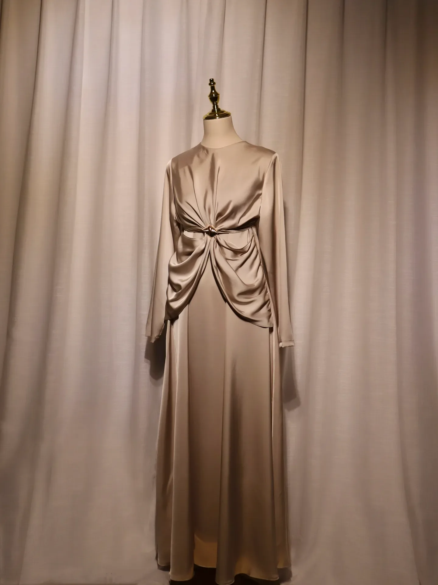 Sana'a Satin Maxi - View 3