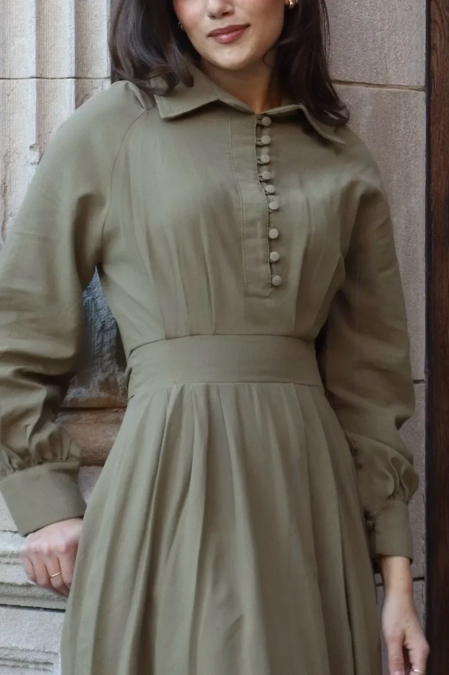 Siena Linen Maxi Dress - View 3