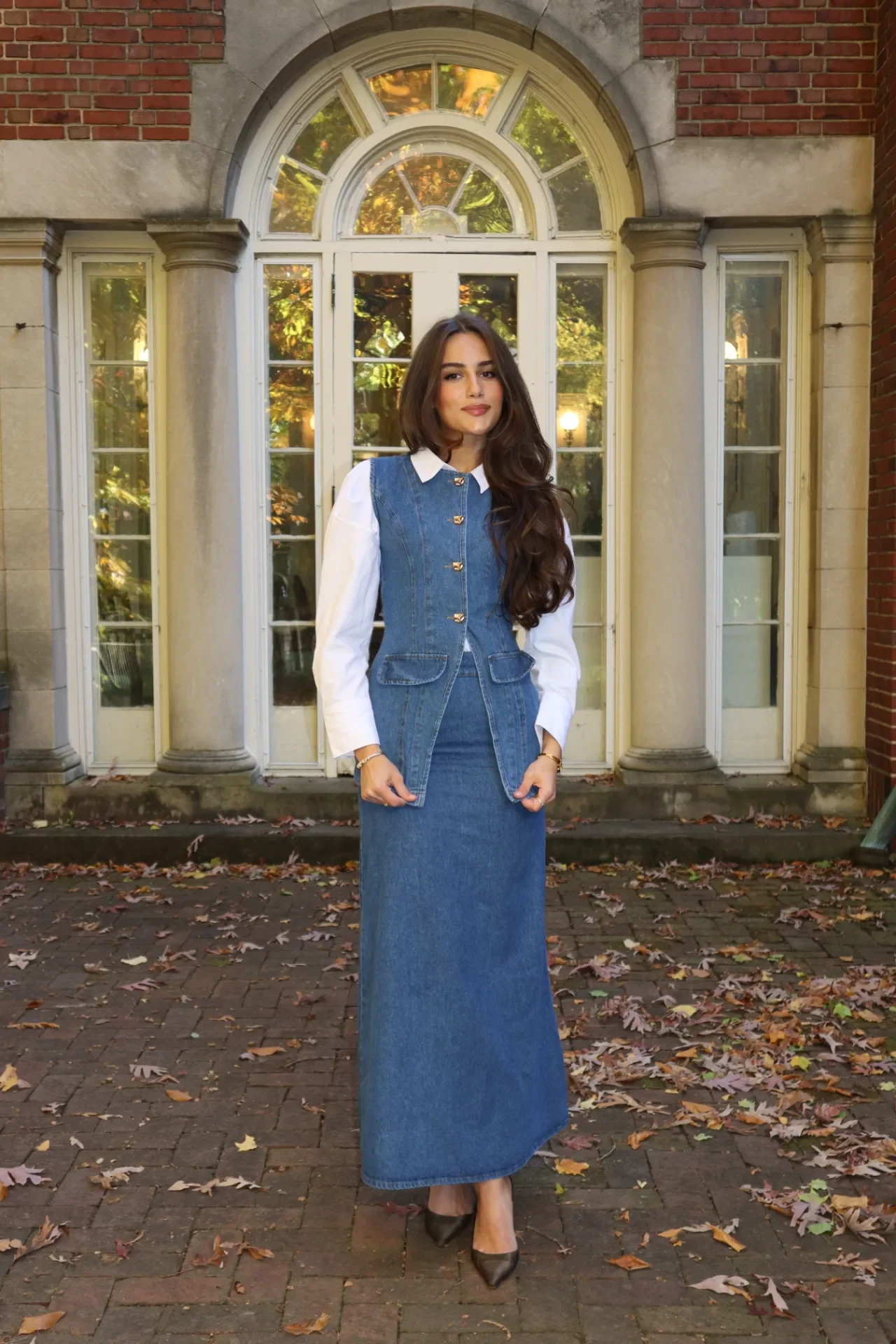 Oran Denim Skirt Set - View 1